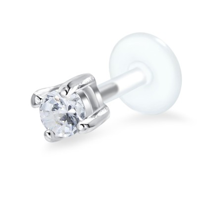 Shine Crystal CZ Stone labrets Push-in LA-1101
